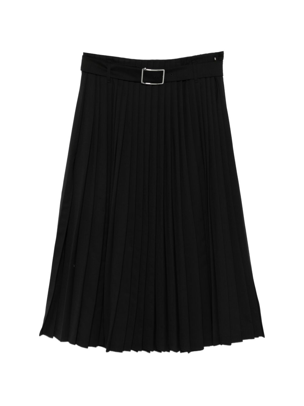 Gonna midi plissettata con cintura in nero Maxmara sportmax - donna 