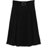 Gonna midi plissettata con cintura in nero Maxmara sportmax - donna 