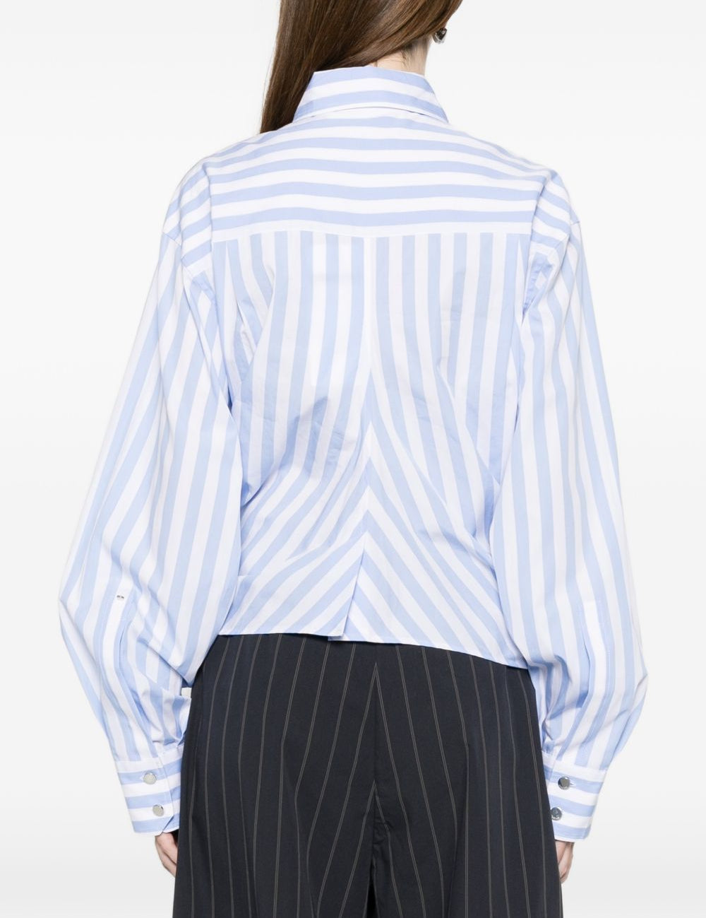 Camicia Palmizi a righe blu Sportmax - donna 