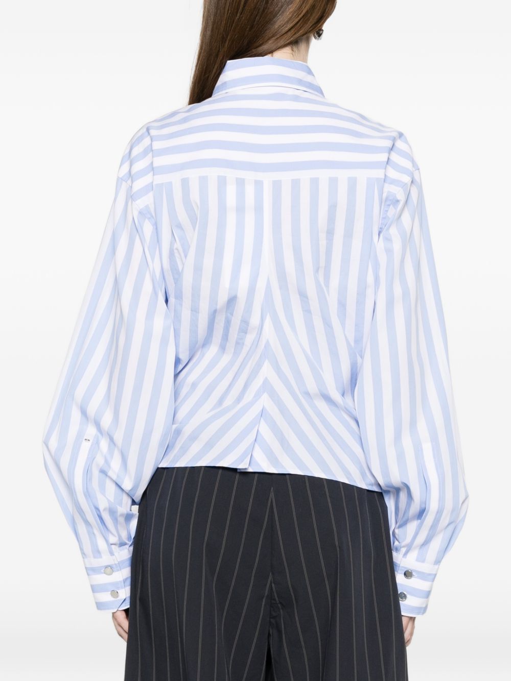 Camicia Palmizi a righe blu Sportmax - donna 