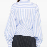 Camicia Palmizi a righe blu Sportmax - donna 
