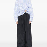 Camicia Palmizi a righe blu Sportmax - donna 