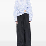 Camicia Palmizi a righe blu Sportmax - donna 