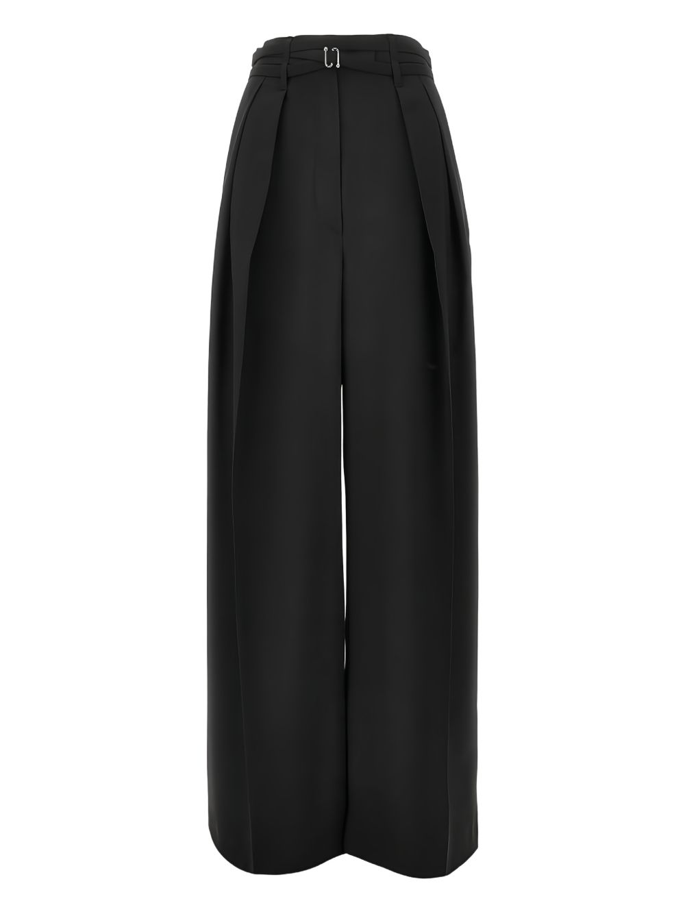 Pantaloni a vita alta con pieghe in nero Maxmara sportmax - donna 