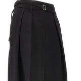 Pantaloni a vita alta con pieghe in nero Maxmara sportmax - donna 