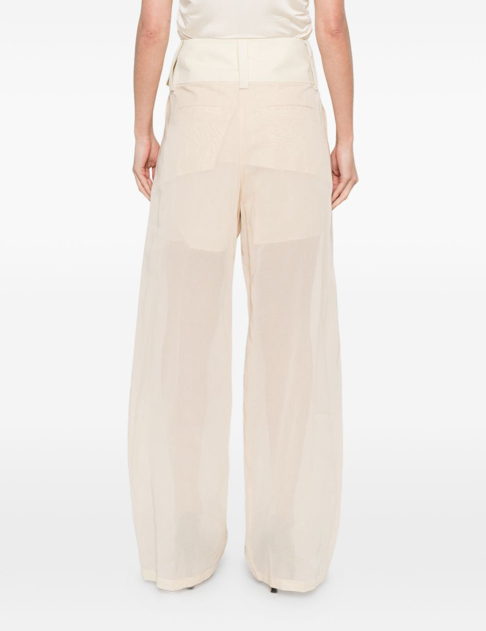 Pantaloni ferito in avorio Max Mara Sportmax- donna 