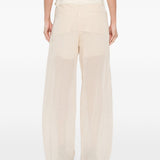 Pantaloni ferito in avorio Max Mara Sportmax- donna 