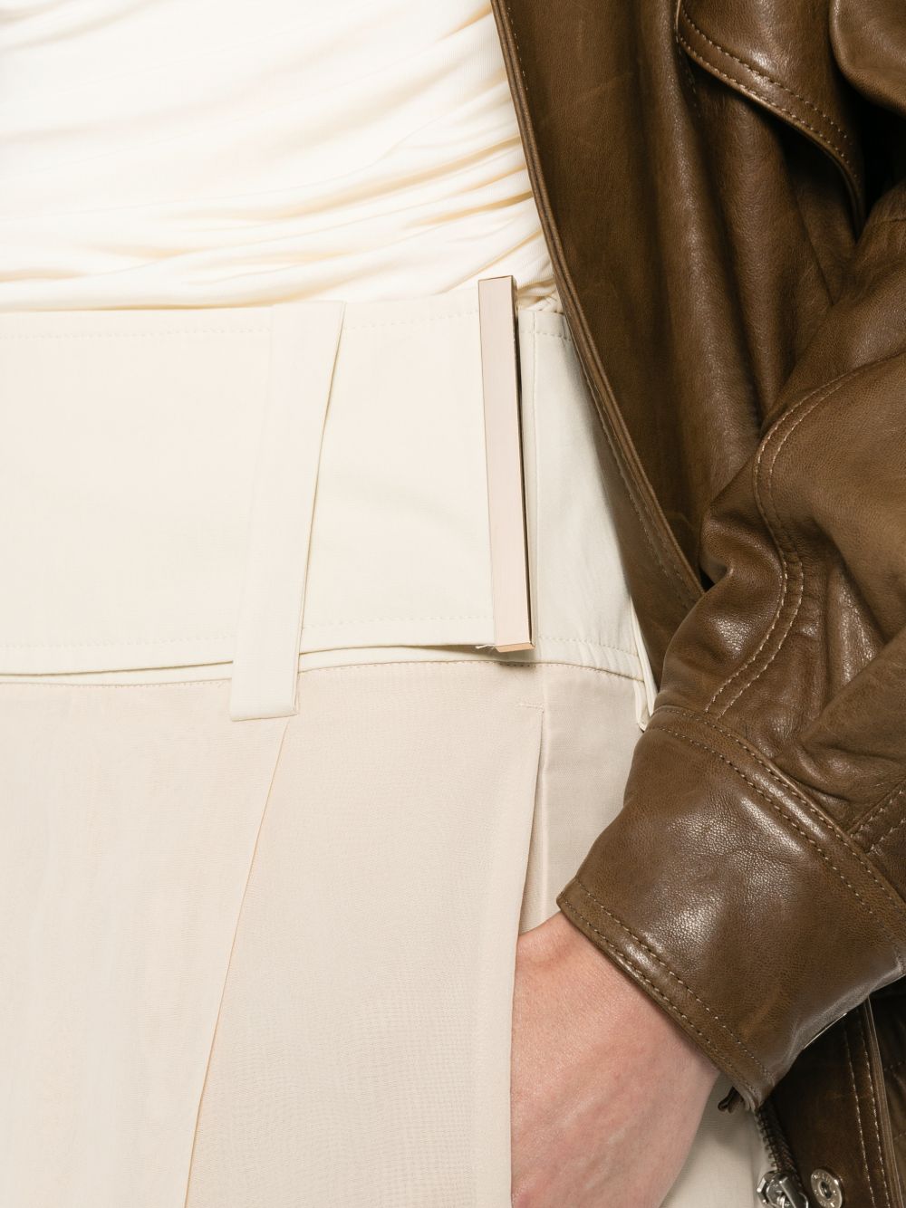Pantaloni ferito in avorio Max Mara Sportmax- donna 