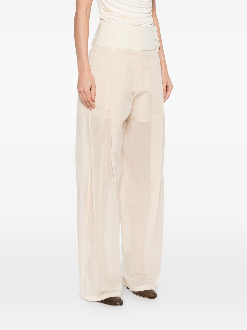 Pantaloni ferito in avorio Max Mara Sportmax- donna 