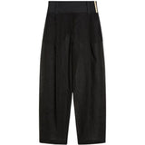 Pantaloni ferito in nero Max Mara Sportmax- donna 