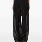 Pantaloni ferito in nero Max Mara Sportmax- donna 