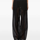 Pantaloni ferito in nero Max Mara Sportmax- donna 