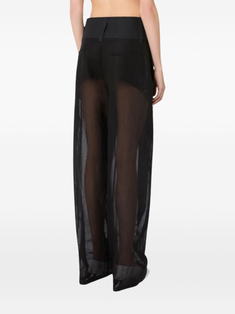 Pantaloni ferito in nero Max Mara Sportmax- donna 