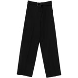 Pantaloni con cintura abituro in nero Maxmara sportmax - donna 