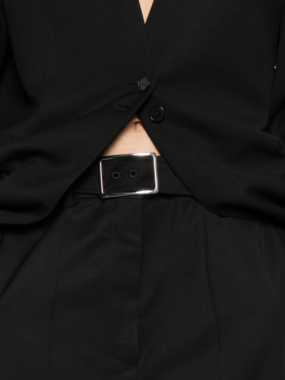 Pantaloni con cintura abituro in nero Maxmara sportmax - donna 