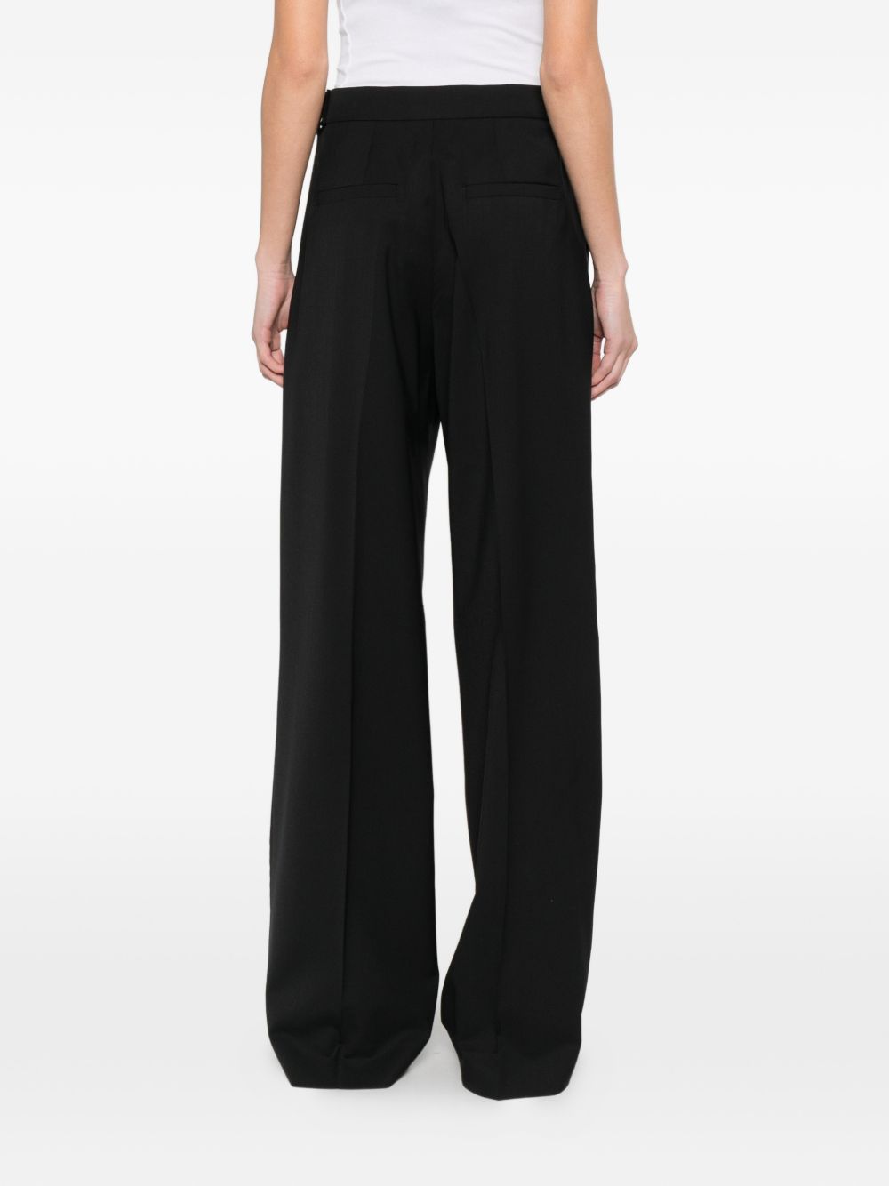 Pantaloni con cintura abituro in nero Maxmara sportmax - donna 