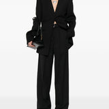 Pantaloni con cintura abituro in nero Maxmara sportmax - donna 