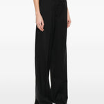 Pantaloni con cintura abituro in nero Maxmara sportmax - donna 
