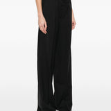 Pantaloni con cintura abituro in nero Maxmara sportmax - donna 
