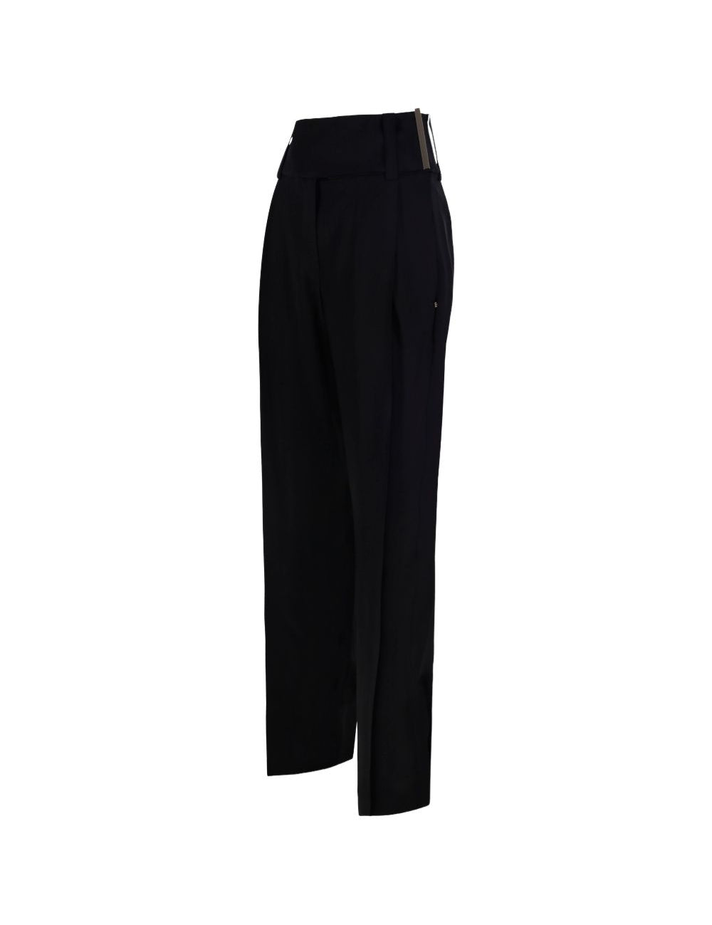 Pantaloni favetta in nero Max Mara Sportmax- donna 