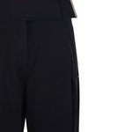 Pantaloni favetta in nero Max Mara Sportmax- donna 