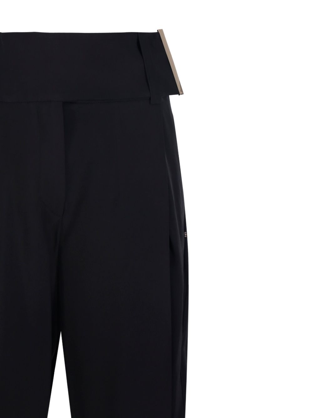 Pantaloni favetta in nero Max Mara Sportmax- donna 
