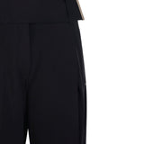 Pantaloni favetta in nero Max Mara Sportmax- donna 