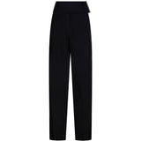 Pantaloni favetta in nero Max Mara Sportmax- donna 