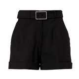 Shorts Ghiera in lana vergine con cintura in nero Maxmara sportmax - donna 