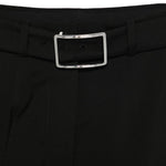 Shorts Ghiera in lana vergine con cintura in nero Maxmara sportmax - donna 