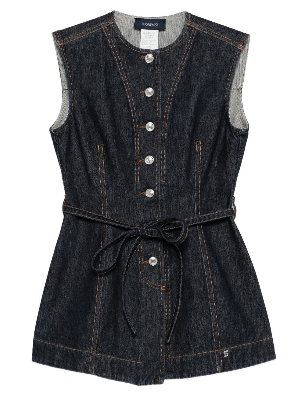 Gilet denim dominio in blu Maxmara sportmax - donna 