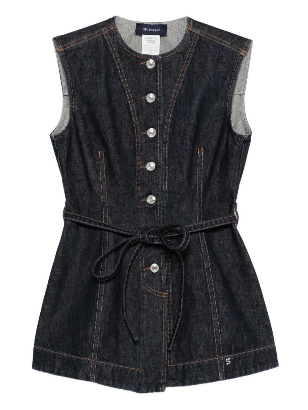 Gilet denim dominio in blu Maxmara sportmax - donna 