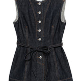 Gilet denim dominio in blu Maxmara sportmax - donna 