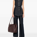 Gilet denim dominio in blu Maxmara sportmax - donna 