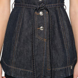 Gilet denim dominio in blu Maxmara sportmax - donna 