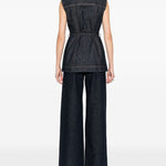 Gilet denim dominio in blu Maxmara sportmax - donna 
