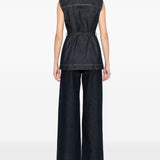 Gilet denim dominio in blu Maxmara sportmax - donna 