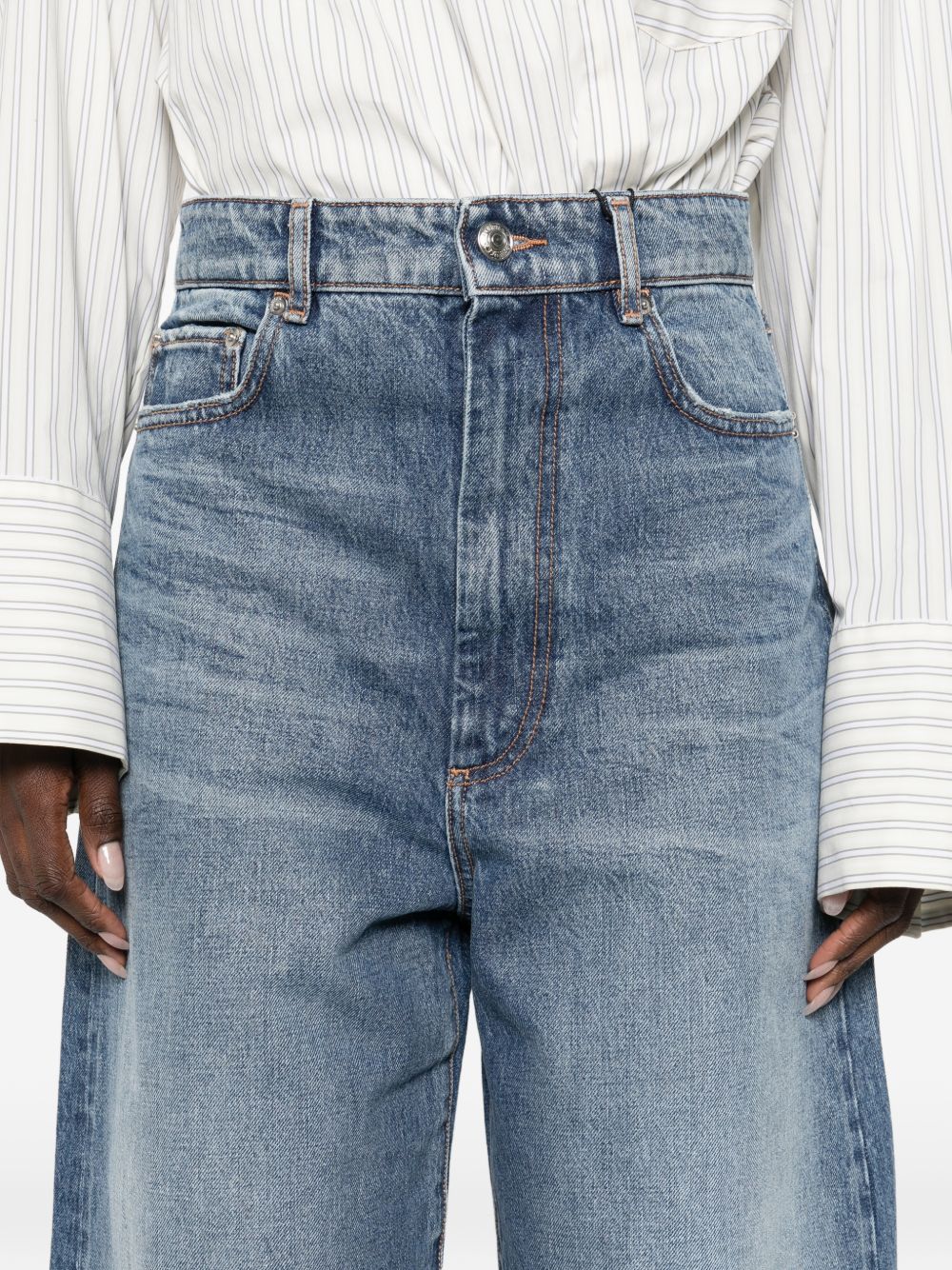 Jeans a gambaampia angri in blu Maxmara sportmax - donna 