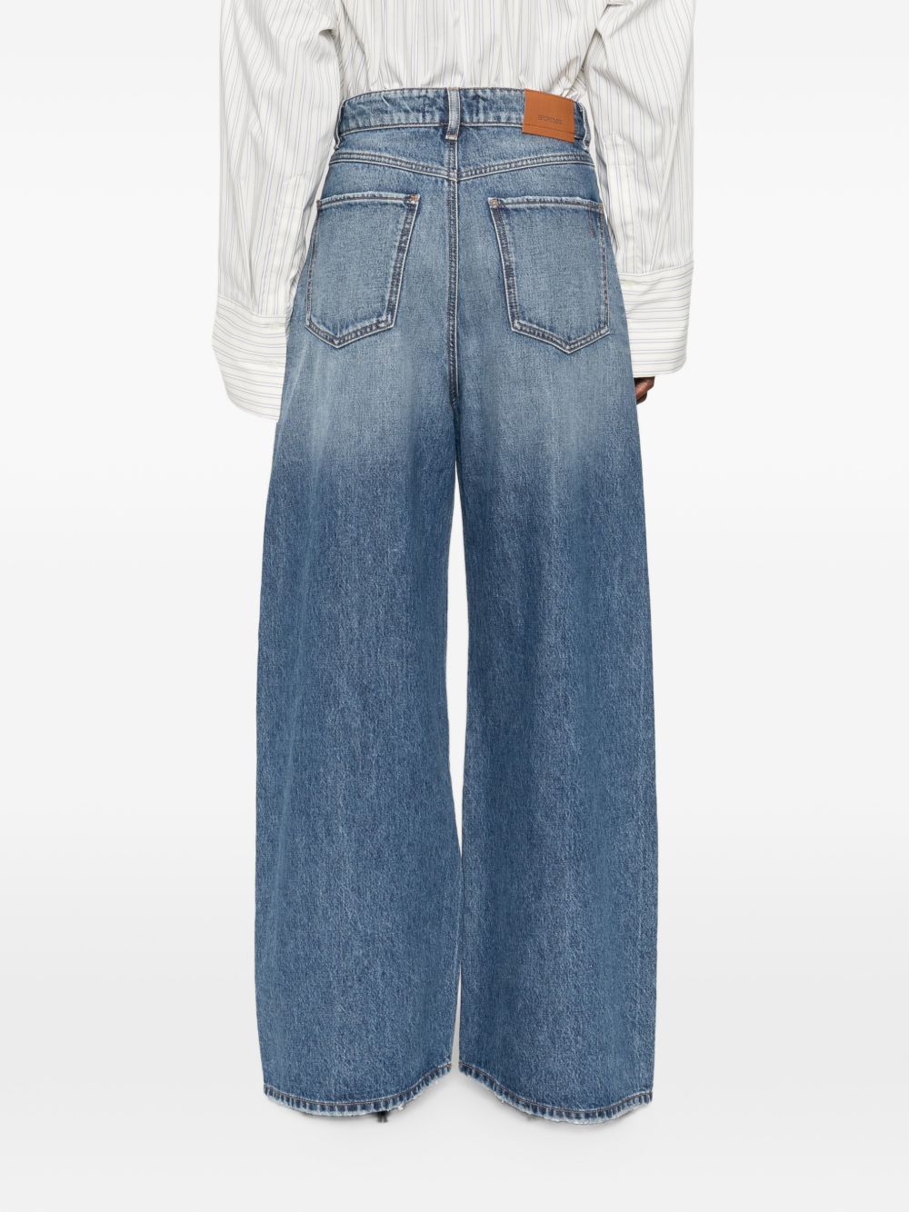 Jeans a gambaampia angri in blu Maxmara sportmax - donna 