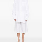 Camicia plissettata nespola in bianco Maxmara sportmax - donna 
