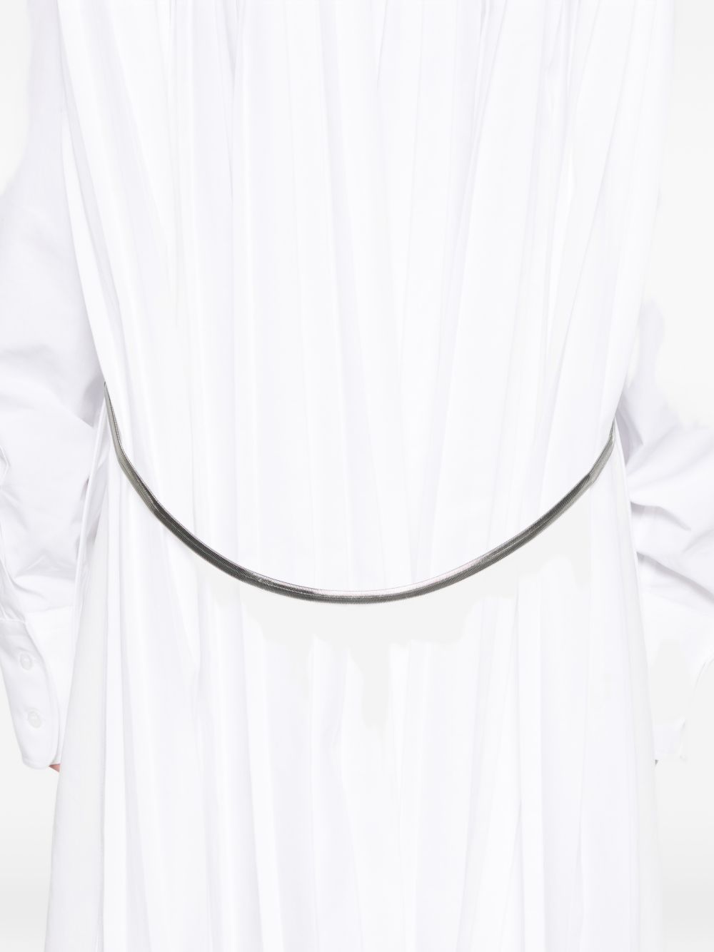 Camicia plissettata nespola in bianco Maxmara sportmax - donna 
