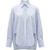 Camicia a manich lunghe  ovest in celeste Maxmara sportmax - donna 