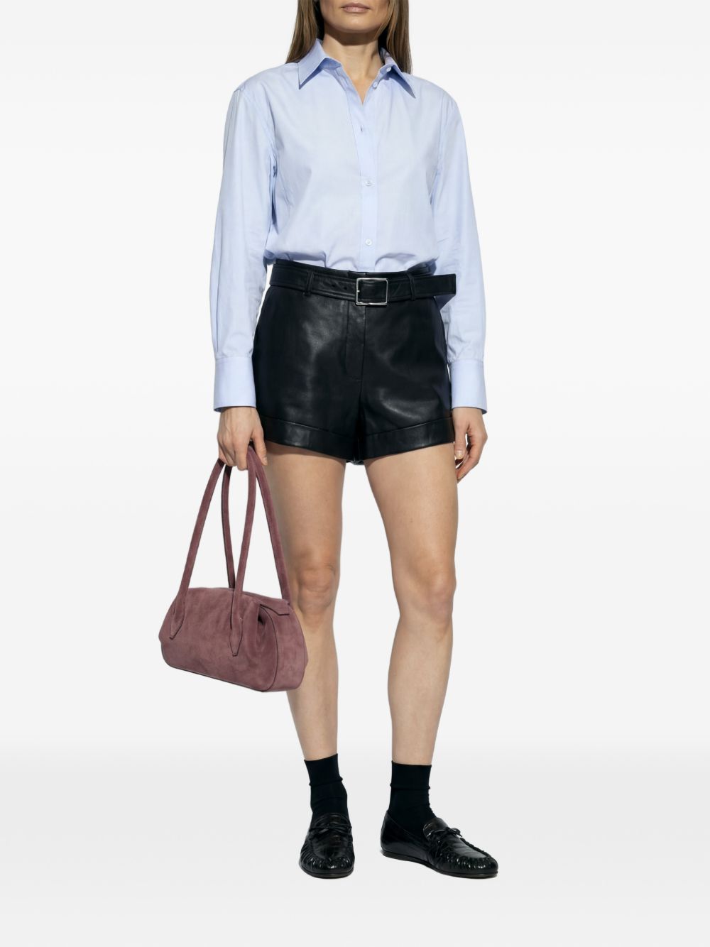 Camicia a manich lunghe  ovest in celeste Maxmara sportmax - donna 