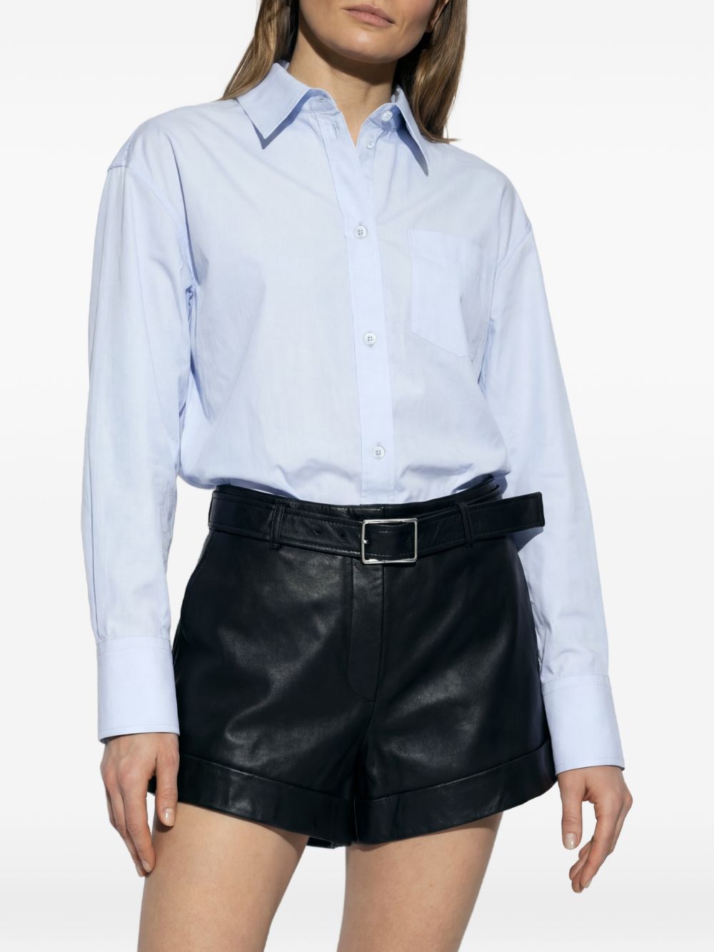 Camicia a manich lunghe  ovest in celeste Maxmara sportmax - donna 