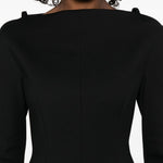 Abito corto in cadì angus in nero Maxmara sportmax - donna 