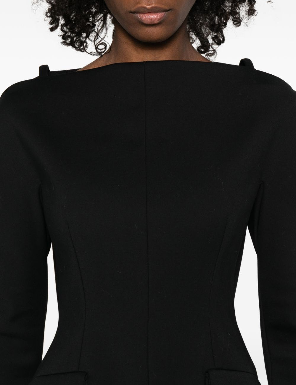 Abito corto in cadì angus in nero Maxmara sportmax - donna 