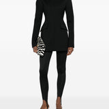 Abito corto in cadì angus in nero Maxmara sportmax - donna 