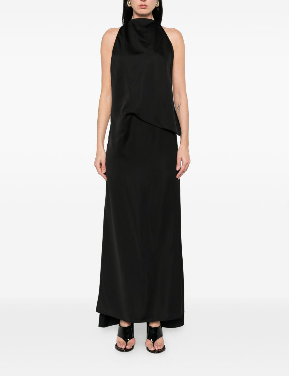 Abito dolmen in nero Max Mara Sportmax- donna 