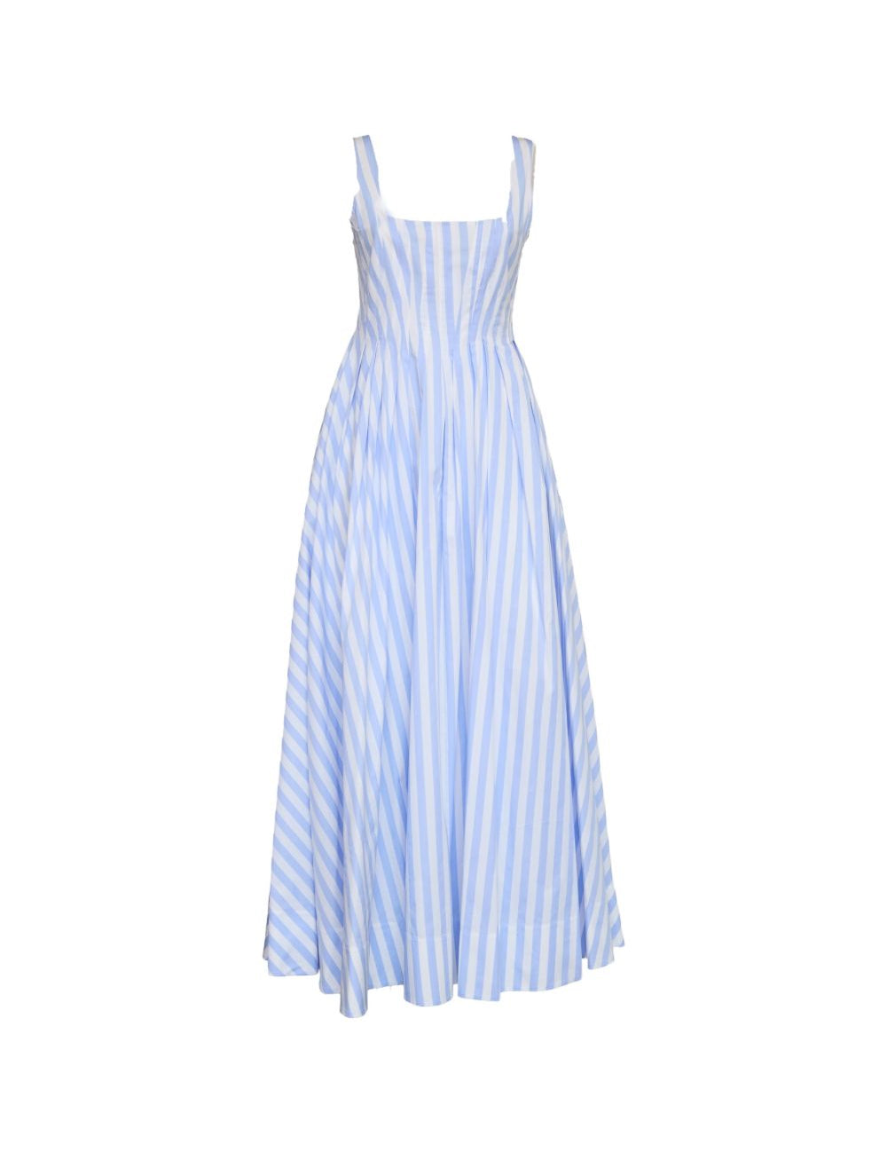 Abito lungo con pieghe a righe in azzurro Sportmax - donna 
