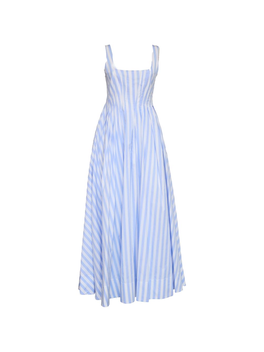 Abito lungo con pieghe a righe in azzurro Sportmax - donna 